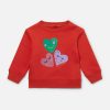 Kids Stella McCartney Baby Girls | Smiling Heart Motif Sweatshirt