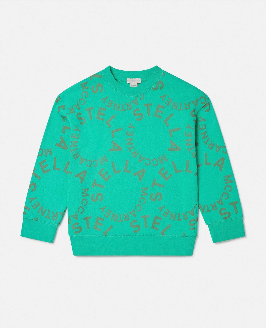 Kids Stella McCartney T-Shirts And Sweatshirt | Circular Logo Sweatshirt