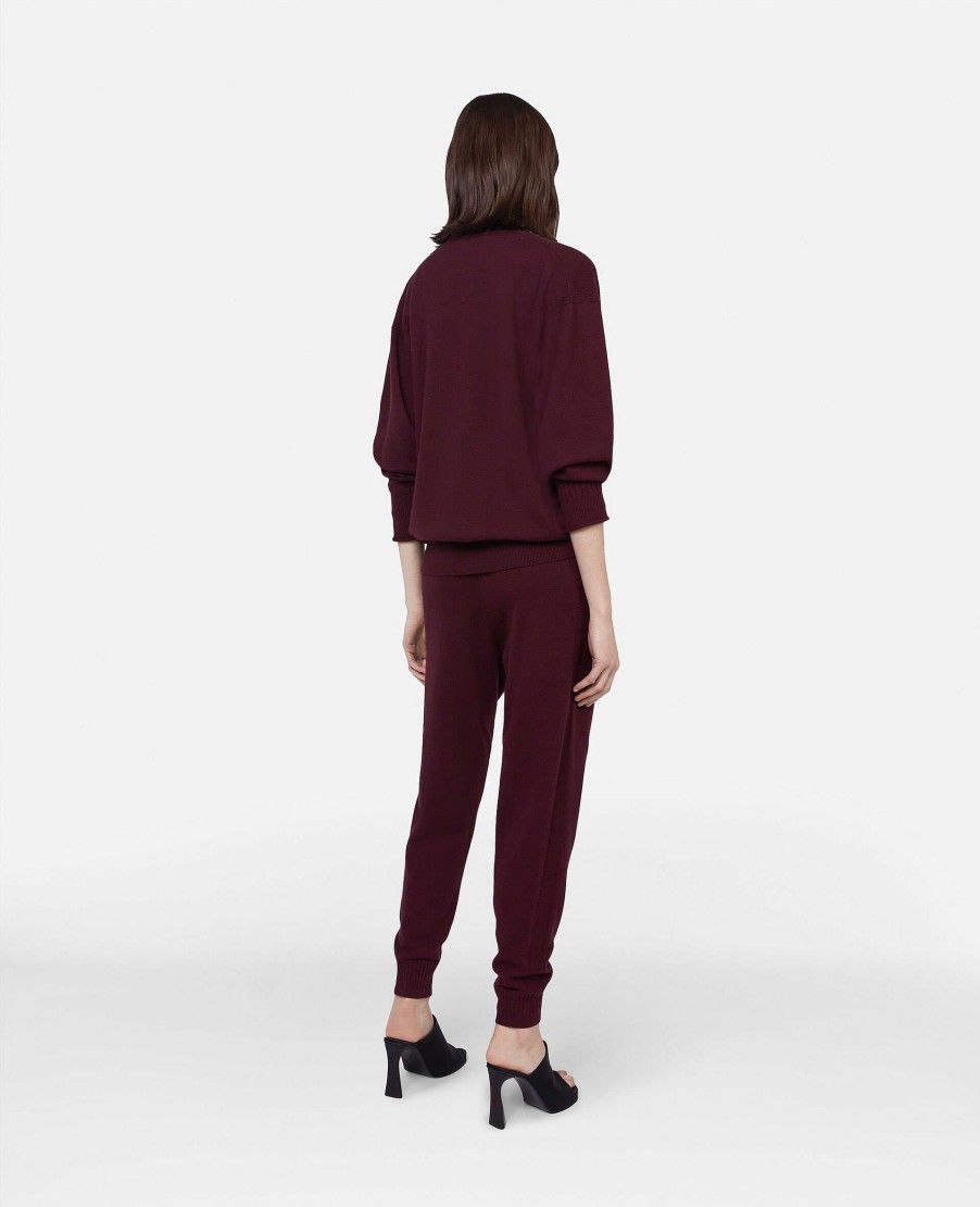 Women Stella McCartney Trousers And Shorts | Stella Iconics Fine Knit Cuffed Trousers