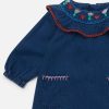 Kids Stella McCartney Baby Girls | Folk Flower Embroidery Denim Dress