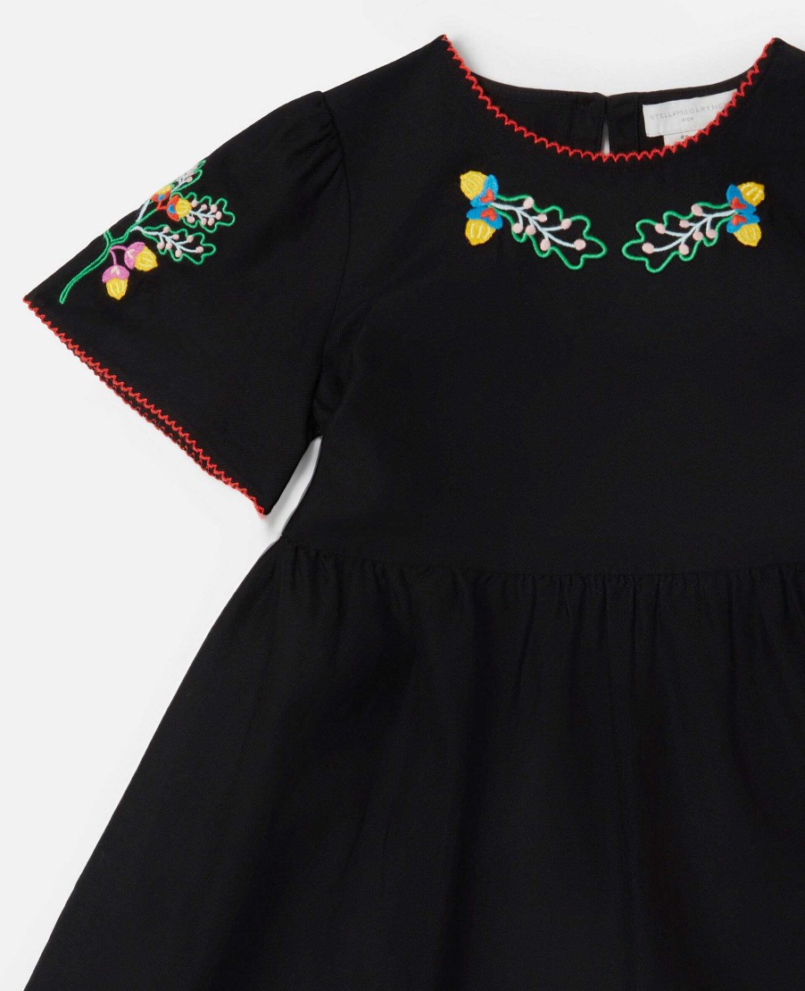 Kids Stella McCartney Dresses And All-In-Ones | Folk Flower Embroidery Dress