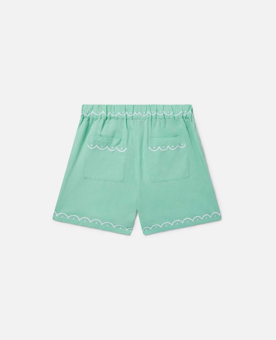 Kids Stella McCartney Trousers And Skirts | Scalloped Edge Shorts