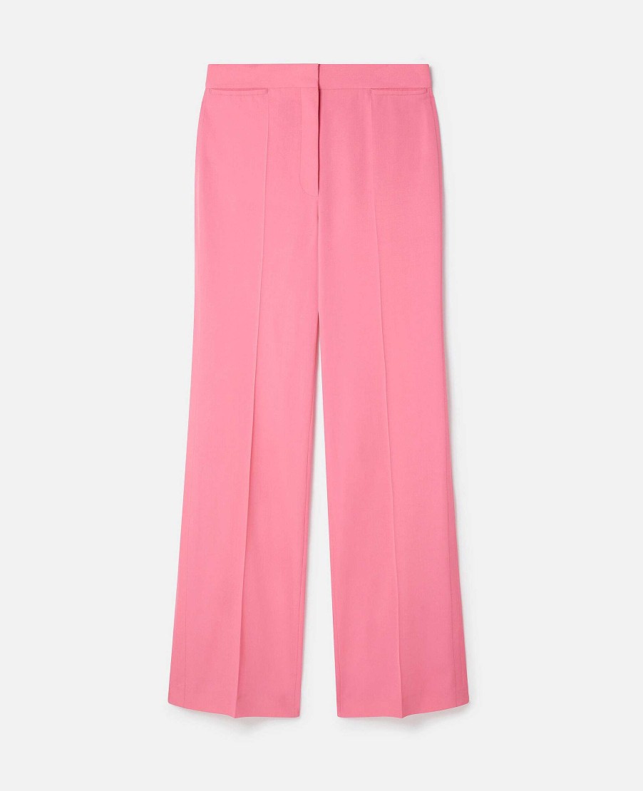 Women Stella McCartney Trousers And Shorts | Wool Flannel Tailored Trousers