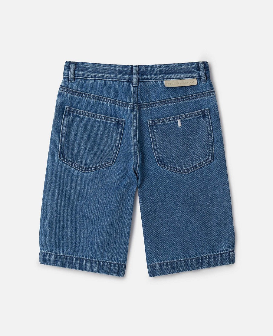 Kids Stella McCartney Trousers And Shorts | Board Length Denim Shorts