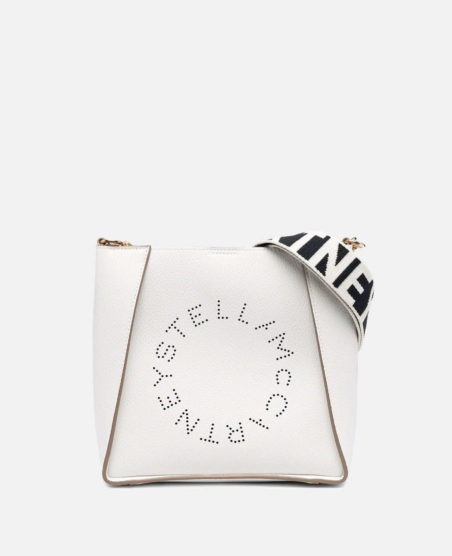 Women Stella McCartney Logo Bag | Logo Grainy Alter Mat Shoulder Bag