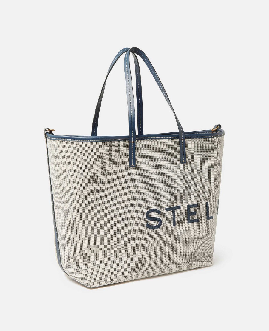 Women Stella McCartney Logo Bag | Logo Canvas Beach Tote Bag