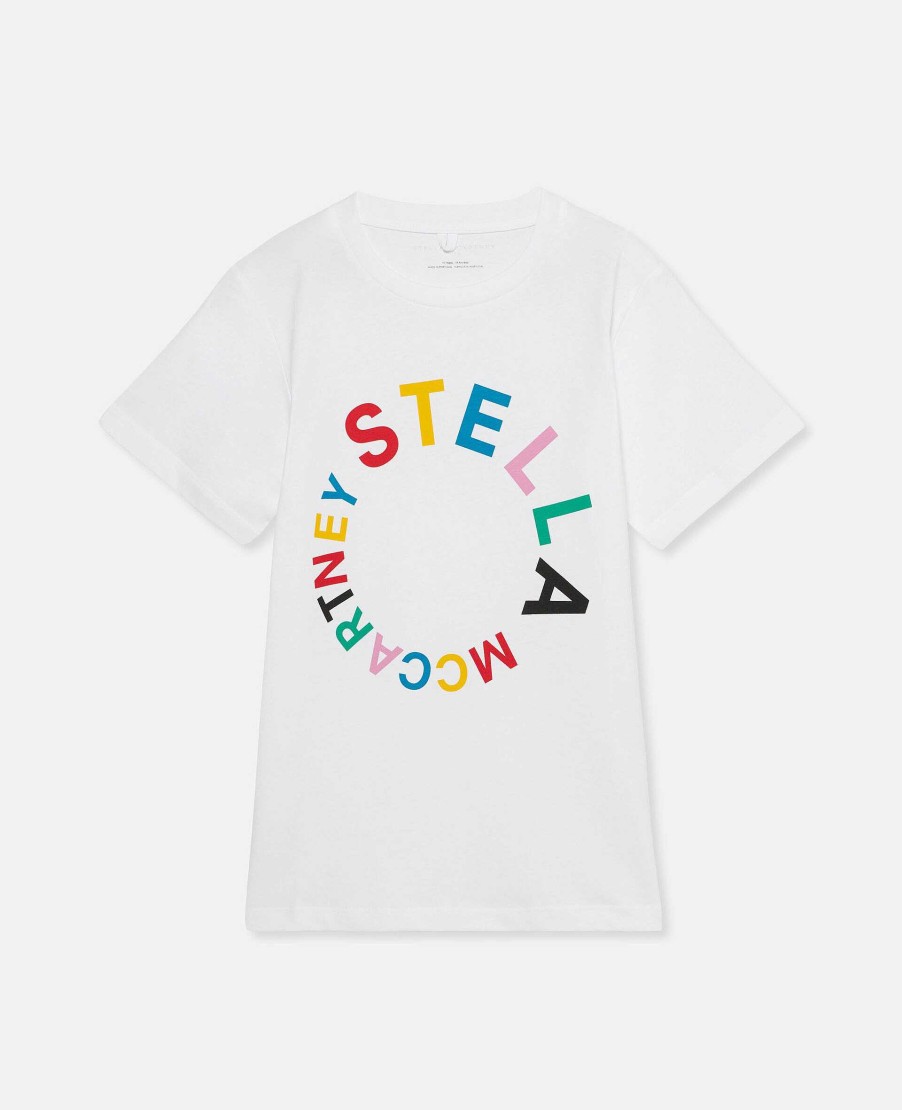 Kids Stella McCartney T-Shirts And Tops | Logo Embroidery T-Shirt