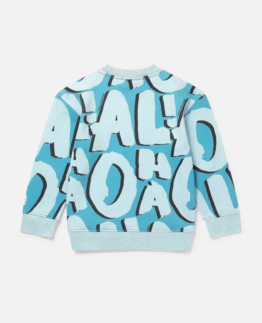 Kids Stella McCartney T-Shirts And Sweatshirt | Aloha Lettering Sweatshirt