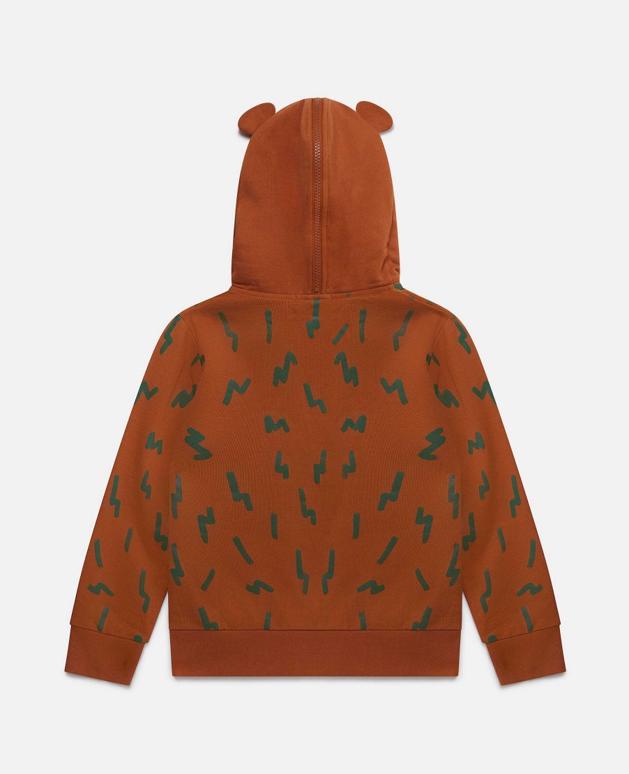 Kids Stella McCartney Cardigans And Jumpers | Grizzly Bear Zip Hoodie