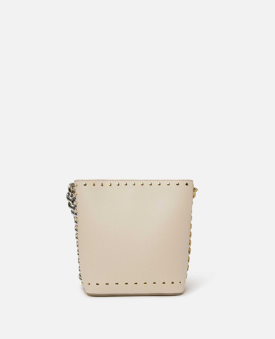 Women Stella McCartney Frayme Bag | Frayme Studded Grainy Alter Mat Bucket Bag