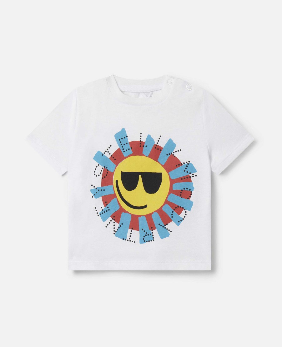 Kids Stella McCartney Baby Boys | Sunshine Face T-Shirt