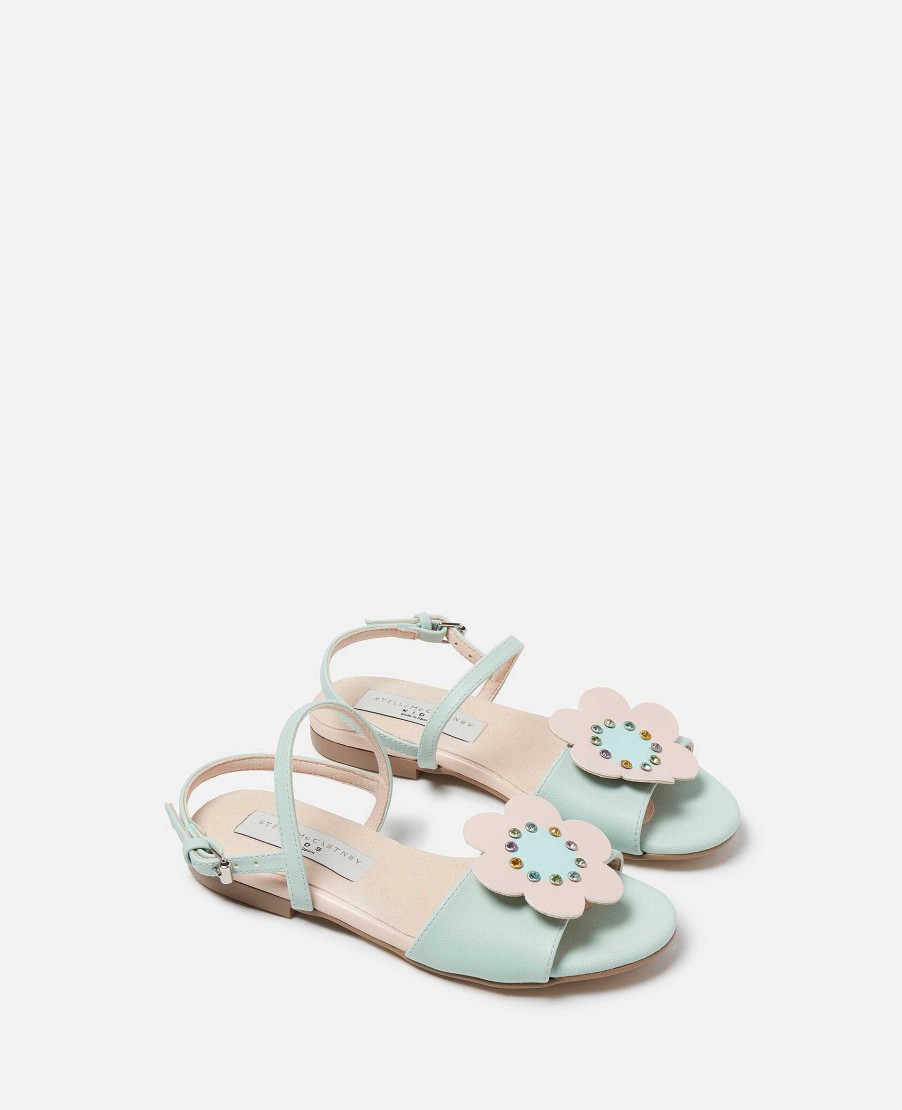 Kids Stella McCartney Shoes And Bags | Daisy Flower Slingback Sandals